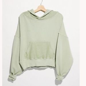 Free People Joey Hoodie in Aloe Mist